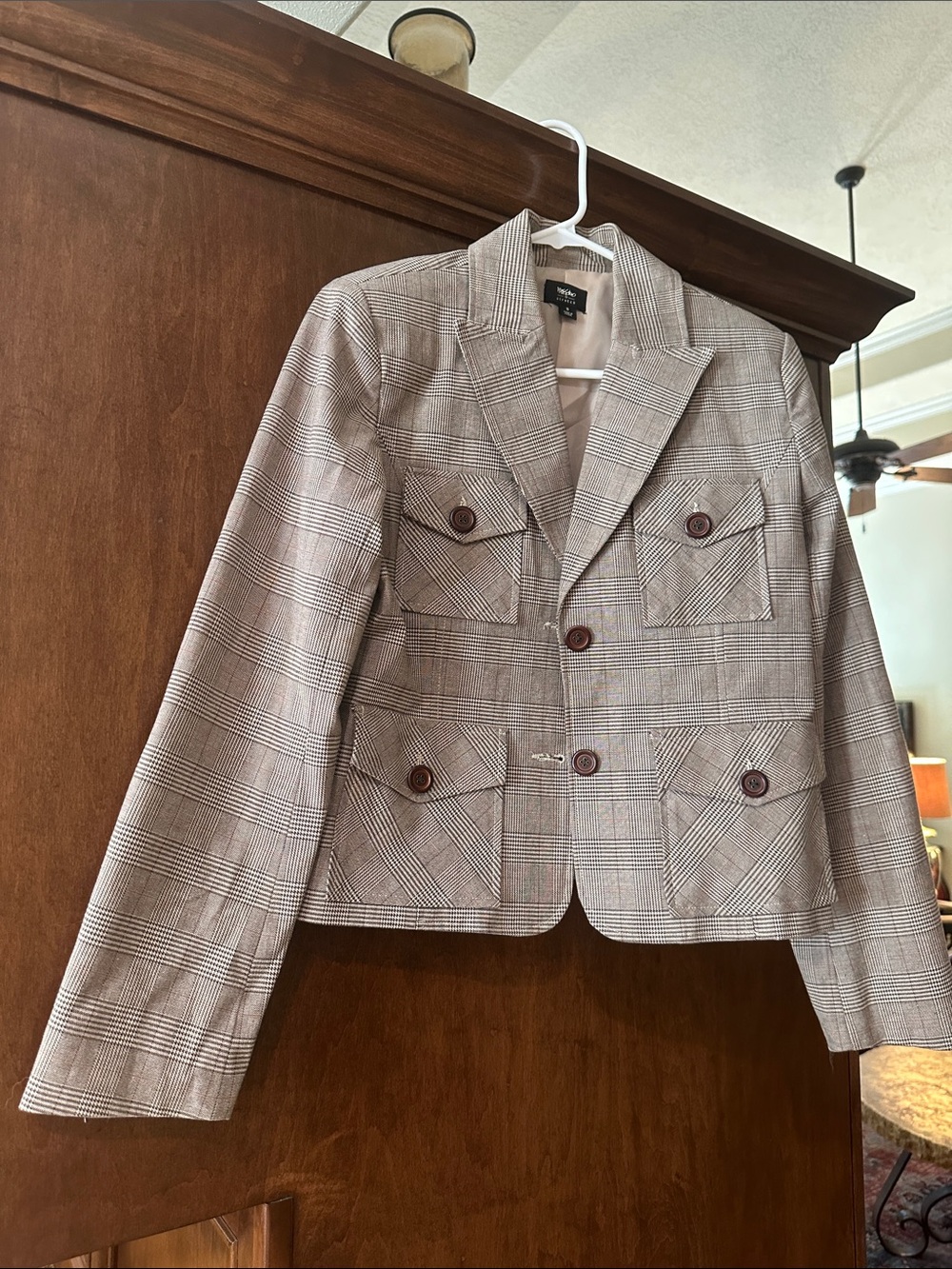 Mossimo Supply Co. Brown Plaid Girls' Blazer